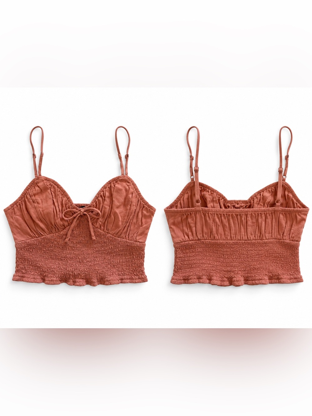 Rust Crop Cami Top - Women